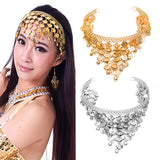 Women Headwear Belly Dance Accessories Costume Dancing Sequins Hair Band
