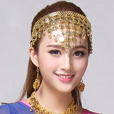 Women Headwear Belly Dance Accessories Costume Dancing Sequins Hair Band