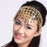 Women Headwear Belly Dance Accessories Costume Dancing Sequins Hair Band