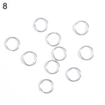 5/10Pcs Punk Women Hip-Hop Braid Hand Cross Shell Leaf Ring Hair Clips Accessory