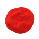 Women Girl Solid Color Warm Winter Beret French Artist Beanie Hat Ski Cap