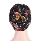 Ethnic Lace Flower Baggy Beanie Cap Women's Spring Summer Breathable Casual Hat - ENSEIGNE DENIS