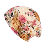 Ethnic Lace Flower Baggy Beanie Cap Women's Spring Summer Breathable Casual Hat - ENSEIGNE DENIS