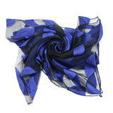Fashion Organza Flower Leaf Women's Outdoor Travel Soft Smooth Long Scarf Shawl - ENSEIGNE DENIS