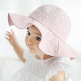 Lovely Toddler Infant Baby Girl Summer Wide Brim Sun Protection Beach Cotton Hat