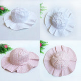 Lovely Toddler Infant Baby Girl Summer Wide Brim Sun Protection Beach Cotton Hat