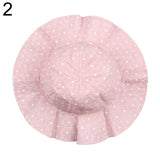 Lovely Toddler Infant Baby Girl Summer Wide Brim Sun Protection Beach Cotton Hat