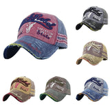 Fashion Sport Letters Washed Hat Casual Men Women Adjustable Cotton Baseball Cap - ENSEIGNE DENIS
