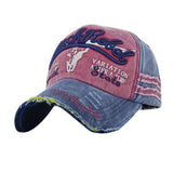 Fashion Sport Letters Washed Hat Casual Men Women Adjustable Cotton Baseball Cap - ENSEIGNE DENIS