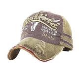 Fashion Sport Letters Washed Hat Casual Men Women Adjustable Cotton Baseball Cap - ENSEIGNE DENIS