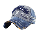 Fashion Sport Letters Washed Hat Casual Men Women Adjustable Cotton Baseball Cap - ENSEIGNE DENIS