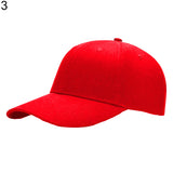 Fashion Men's Women's Solid Color Hip Hop Adjustable Baseball Hat Snapback Cap