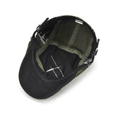 Men Outdoor Sports Adjustable Camouflage Splicing Golf Sun Hat Peaked Cap Beret - ENSEIGNE DENIS