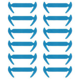 12Pcs Unisex Tieless Silicone Easy No Tie Shoelaces Jogger Elastic Shoe Laces
