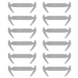 12Pcs Unisex Tieless Silicone Easy No Tie Shoelaces Jogger Elastic Shoe Laces