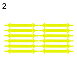 12Pcs Creative Solid Color Unisex Silicone Elastic Arrow Shape No Tie Shoelaces