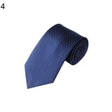 Men's Fashion Striped Classic Necktie Business Style Grid Tie Suit Accessory
