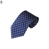 Men's Fashion Striped Classic Necktie Business Style Grid Tie Suit Accessory