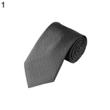 Men's Fashion Striped Classic Necktie Business Style Grid Tie Suit Accessory