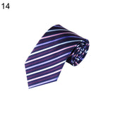 Men's Fashion Striped Classic Necktie Business Style Grid Tie Suit Accessory