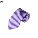 Men's Fashion Striped Classic Necktie Business Style Grid Tie Suit Accessory