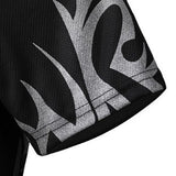 Men's Fashion Summer Cool Style Short Sleeve Round Neck Dragon Print T-shirt