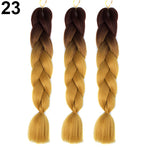 1 Pc Women African Blackman Color Gradient Braid Hair Extension Plaited Wig