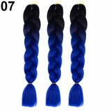 1 Pc Women African Blackman Color Gradient Braid Hair Extension Plaited Wig