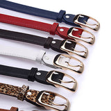 Fashion Women Faux Leather Alloy Pin Buckle Waist Strap Belt Slim Waistband - ENSEIGNE DENIS