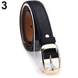 Fashion Women Faux Leather Alloy Pin Buckle Waist Strap Belt Slim Waistband - ENSEIGNE DENIS