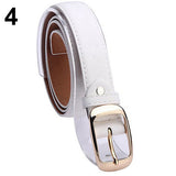 Fashion Women Faux Leather Alloy Pin Buckle Waist Strap Belt Slim Waistband - ENSEIGNE DENIS