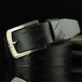 Men's Fashion Casual Faux Leather Hollow Waistband Waist Belt Business Gift - ENSEIGNE DENIS