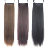 Women's Fashion Long Straight Synthetic Ponytail Hair Extensions Hair Piece Wigs