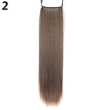 Women's Fashion Long Straight Synthetic Ponytail Hair Extensions Hair Piece Wigs