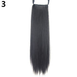 Women's Fashion Long Straight Synthetic Ponytail Hair Extensions Hair Piece Wigs