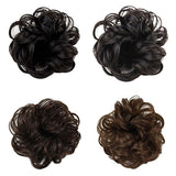 Hot Women Lady Wavy Curly Dish Hair Bun Extension Hairpiece Chignon Scrunchie