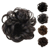 Hot Women Lady Wavy Curly Dish Hair Bun Extension Hairpiece Chignon Scrunchie