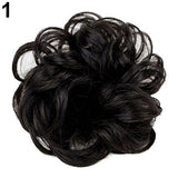 Hot Women Lady Wavy Curly Dish Hair Bun Extension Hairpiece Chignon Scrunchie