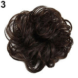 Hot Women Lady Wavy Curly Dish Hair Bun Extension Hairpiece Chignon Scrunchie