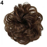 Hot Women Lady Wavy Curly Dish Hair Bun Extension Hairpiece Chignon Scrunchie