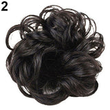 Hot Women Lady Wavy Curly Dish Hair Bun Extension Hairpiece Chignon Scrunchie