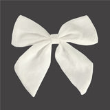 Fashion Women Big Bowknot Solid Color Linen Hair Clip Hairpin Party Headwear