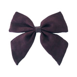 Fashion Women Big Bowknot Solid Color Linen Hair Clip Hairpin Party Headwear