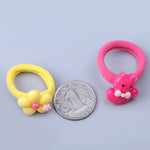 6Pcs Baby Toddler Girl Cartoon Animal Fruit Ponytail Holder Hair Rope Ring Tie