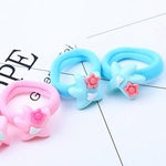 6Pcs Baby Toddler Girl Cartoon Animal Fruit Ponytail Holder Hair Rope Ring Tie