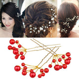 Fashion Wedding Bridal Bridesmaid Faux Pearls Hair Pins Clips Comb Headwear
