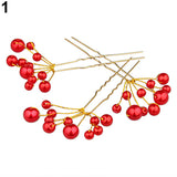 Fashion Wedding Bridal Bridesmaid Faux Pearls Hair Pins Clips Comb Headwear
