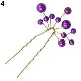 Fashion Wedding Bridal Bridesmaid Faux Pearls Hair Pins Clips Comb Headwear