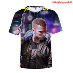 3D Digital Printed Short-sleeved Round Collar T-shirt