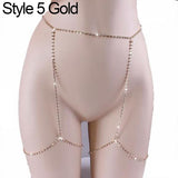 Fashion Shiny Rhinestone Bra Chest Body Chain Harness Necklace Jewelry Charm